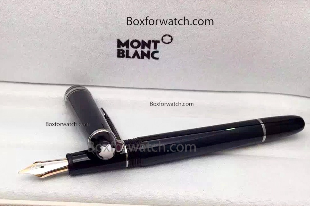 Mid-size Mont Blanc Meisterstuck Silver Clip Fountain Pen 145